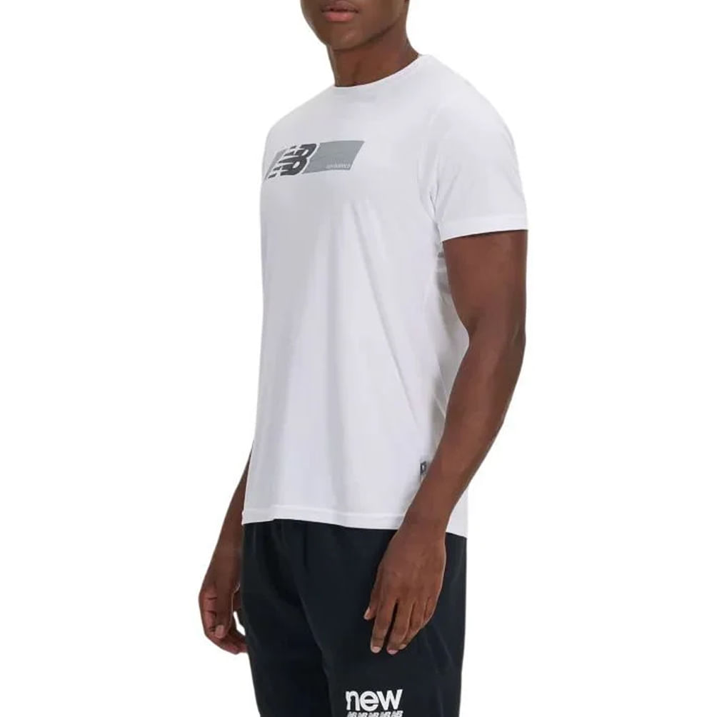 New Balance Camiseta MT51072B-WT 1